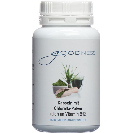 Goodness Chlorella Pulv Vit B12 Kapseln 600mg 90 Stück