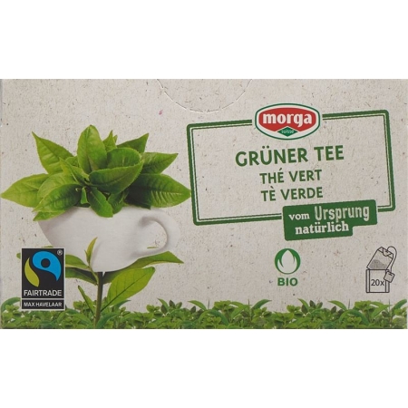 Зеленый чай Morga в футляре Organic Fairtr Knos 20 шт.