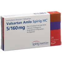 Valsartan Amlo Spirig HC Filmtabletten 5/160mg 28 Stück