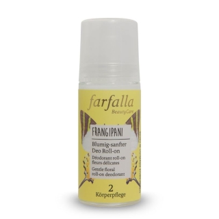 Шариковый дезодорант Frangipani Farfalla с цветочным рисунком 50 мл