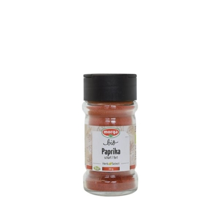 Morga Gewürz Paprika Scharf Gemahlen Bio Glas 35