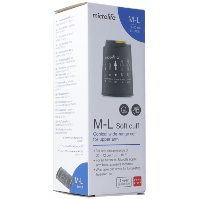 Microlife Manschette Oberarm M-l 22-42cm Anthrazit