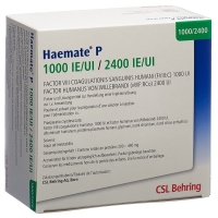 Haemate P сухое вещество 1000/2400 Ie C Solv+set Флакон Haemate P сухое вещество 1000/2400 Ie C Solv+set Флакон