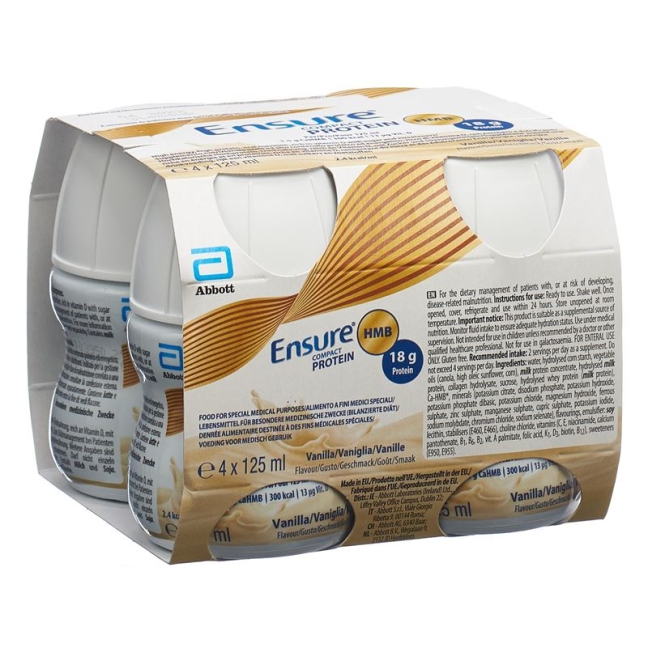 Ensure Compact Protein Hmb Vanille 4x 125ml